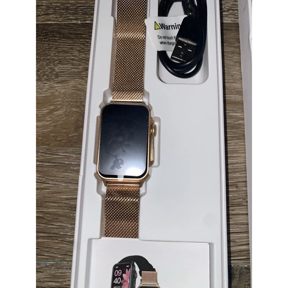 FITVII Nexa Fitness Tracker Answer Call, Smart Watch w/ Blood Pressure-Rose Gold
